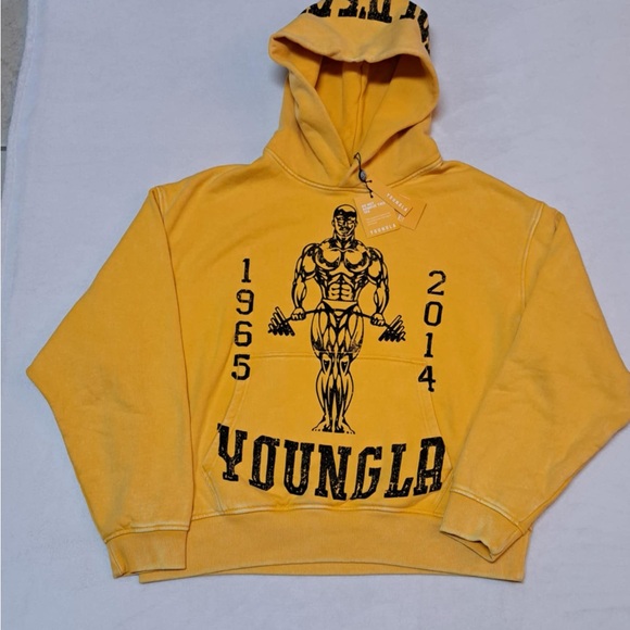 YoungLA x Gold's Gym - 5152 - Golds Gym New Age Pullover  Hoodie - SIZE SMALL - Picture 2 of 11